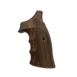 KSD Smith & Wesson K/L gungrips round butt frame walnut with logo