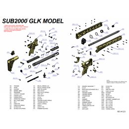 Kompletní náhradní díly pro Kel-Tec SUB2000