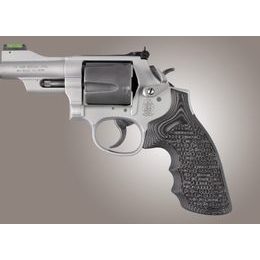 Střenky Hogue Smith & Wesson K/L round butt G10 Piranha černé/šedé