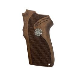 KSD Smith & Wesson 6906 gungrips walnut with silver logo