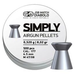 JSB Simply 4,50mm 5,20g airgun pellets