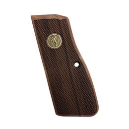 KSD Browning Hi-Power gungrips walnut with bronze logo