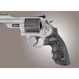 Střenky Hogue Smith & Wesson K/L rám round butt G10 černá/šedá