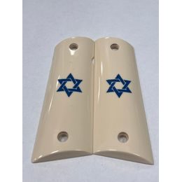 Střenky KSD Colt 1911 Govt. & Commander Full Size slonovina Davidova hvězda modrá