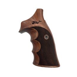 KSD Smith & Wesson K/L gungrips round butt frame walnut with logo 8