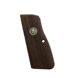 KSD Browning Hi-Power gungrips walnut with silver logo