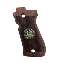 KSD Beretta Cheetah 81 and 84 gungrips rosewood with bronze motif