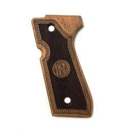 KSD Beretta 92 gungrips, walnut with logo