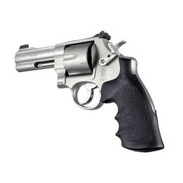Střenky Hogue Smith & Wesson N rám round butt černé Konverze s vybráním pro prsty