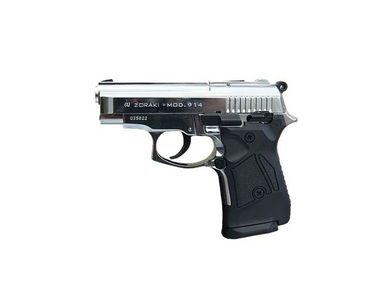 Hodinky Plynová pistole Atak Zoraki 914 auto lesklý chrom 9mm 