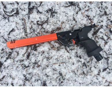 Hodinky Vzduchová pistole Listone Victor CO2 červená 4,5mm 