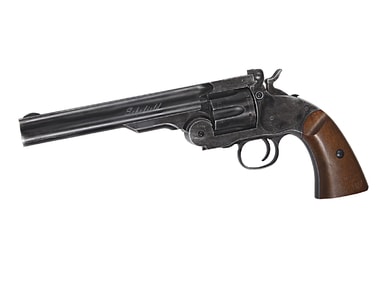 Hodinky Vzduchový revolver Schofield 6" black na diabolky 