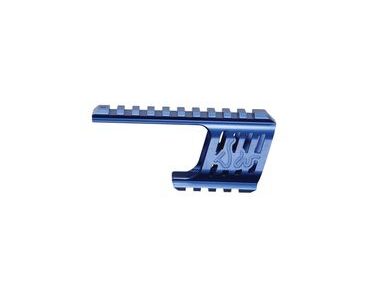 Hodinky CNC montáž weaver pro revolver Dan Wesson 715 modrá 