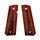 FORM 1911 grips, black and red laminate, Form triangle grip texturing