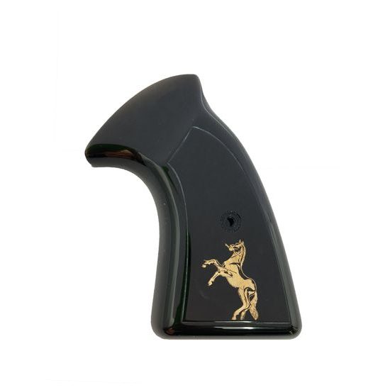 Střenky KSD Colt Detective Special & Diamondback & Viper & Cobra & Agent & Police Positive Special černý akrylát s bronzovým logem