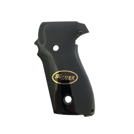 Střenky KSD Sig Sauer P228/229 černý akrylát s bronzovým logem