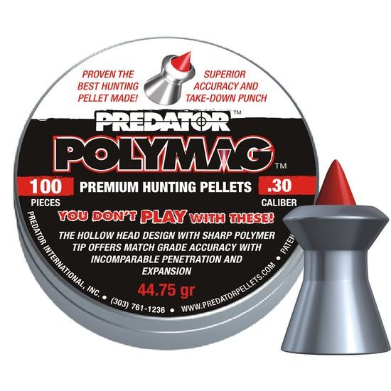 Predator PolyMag 7,62mm airgun pellets, 100pcs