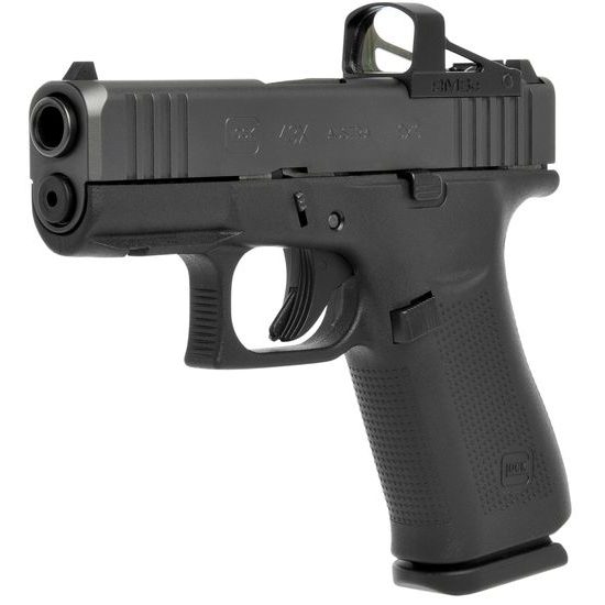 Glock 43X MOS s railem a kolimátorem RMSc Shield