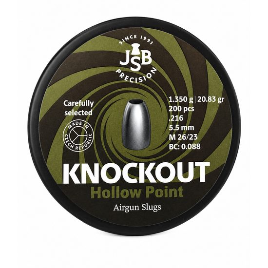 KnockOut Slugs .216 5.5mm Pellets 200 pcs 1.350g