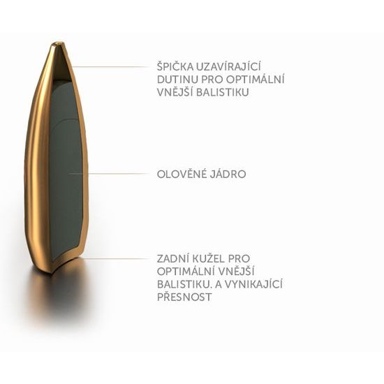 Puškový náboj S&B .308WIN 180grs / 11,7g FMJ-MATCH 20ks