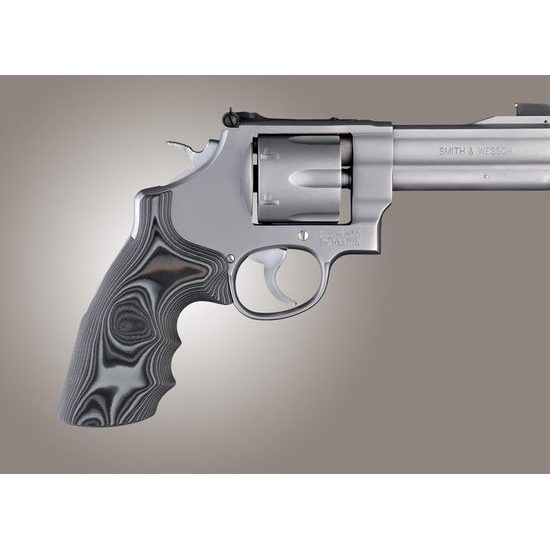 Střenky Hogue Smith & Wesson N rám round butt G10 G-Mascus černá/šedá