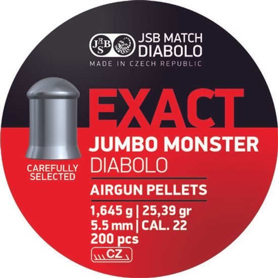 JSB Exact Jumbo Monster 5,52mm airgun pellets, 200pcs