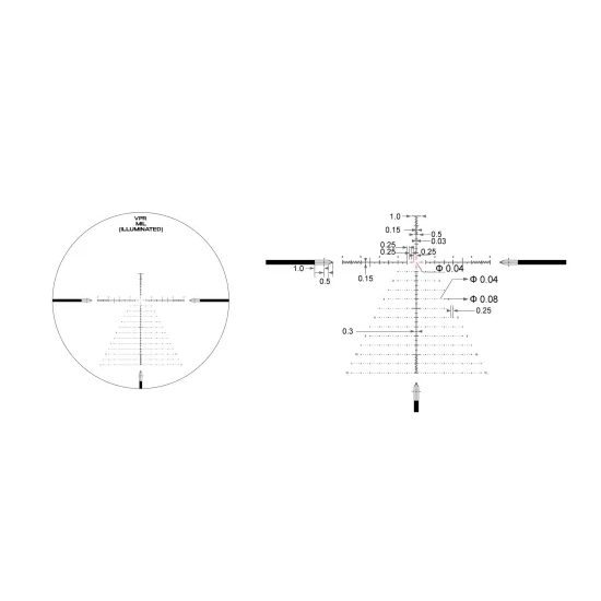 Puškohled Arken EPL-4 4-16×44 FFP VHR MRAD