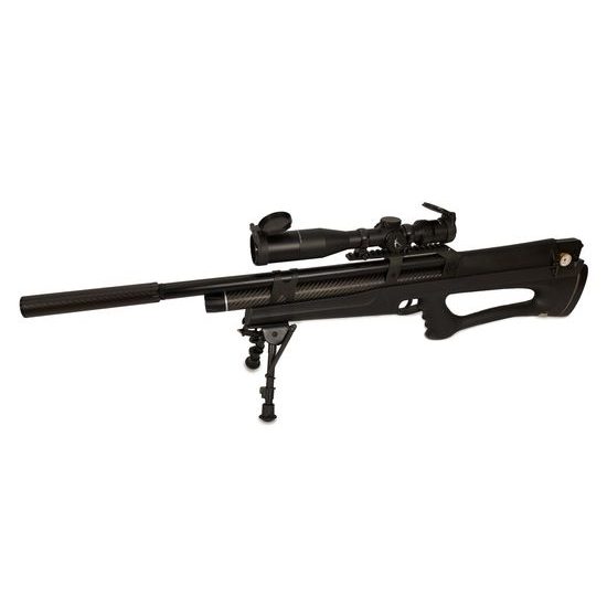 Vzduchovka Huben K1 6,35mm + Optisan CP 4-16x40 F1 FFP MOA16 + montáž Optisan SSD