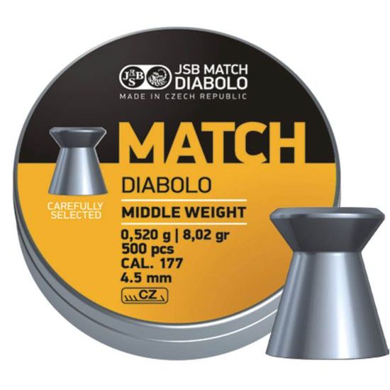 Diabolky JSB Match pro pušku cal. 4,50mm 500ks