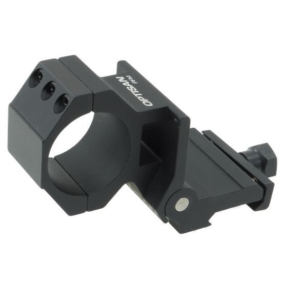 Tiltable mount for magnifiers