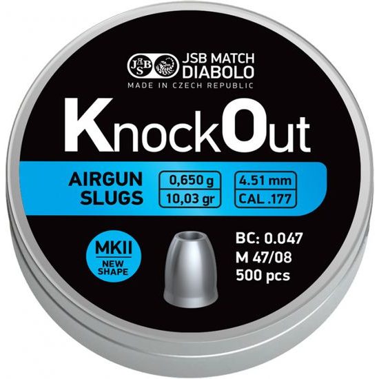 Diabolky JSB KnockOut Slug MKII 4,51mm