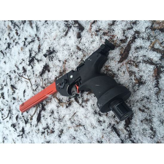 Vzduchová pistole Listone Victor CO2 červená 4,5mm