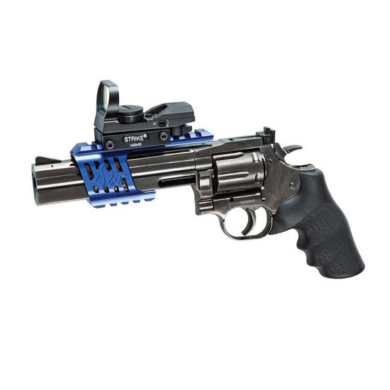 CNC montáž weaver pro revolver Dan Wesson 715 modrá