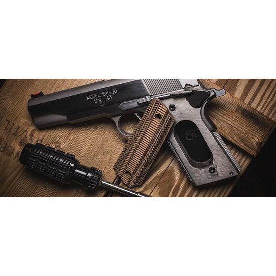 Střenky VZ Grips 1911 Govt. Alien G10 - Black Red