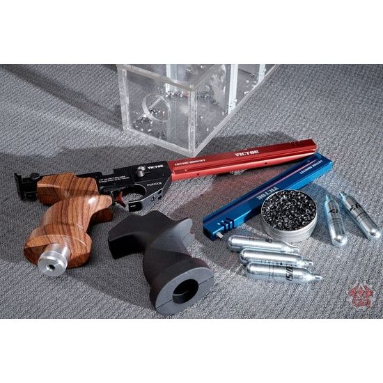 Vzduchová pistole Listone Victor PCP červená 4,5mm
