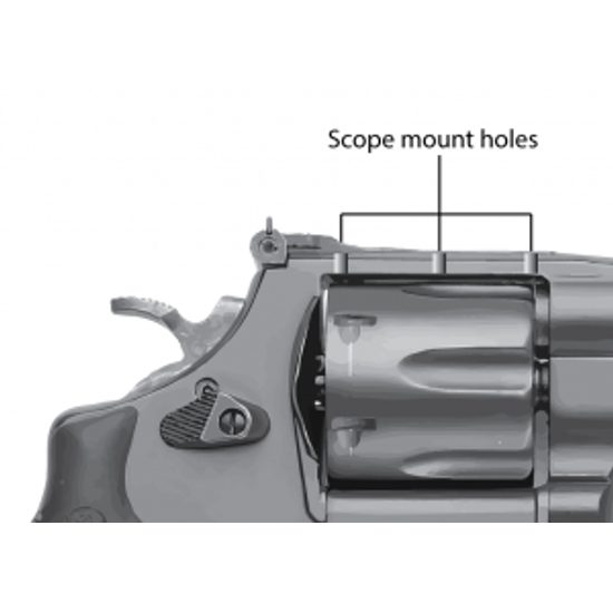 Zadní mířidlo LPA s montáží pro kolimátor pro revolvery Smith & Wesson černá