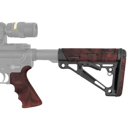 Pažba & rukojeť Hogue AR-15 Kit Mil - Spec Red Lava