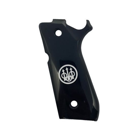 KSD Beretta 92 Combat gungrips, black acrylate with logo