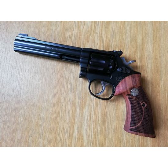 Střenky KSD Smith & Wesson K/L rám round butt Classic rosewood + stříbrné logo