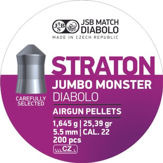 Diabolky JSB Jumbo Monster Straton 5,51mm 200ks