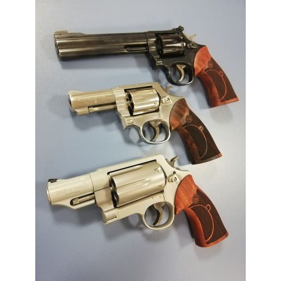 KSD Smith & Wesson K/L gungrips round butt Classic rosewood