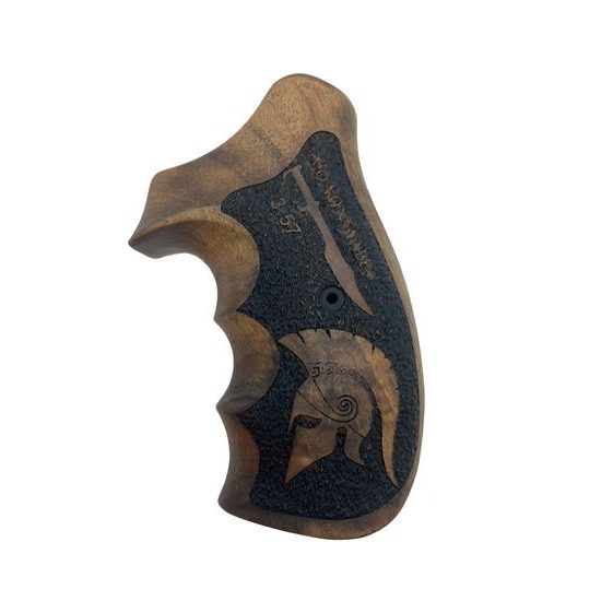 KSD Smith & Wesson K/L gungrips round butt frame walnut with motif