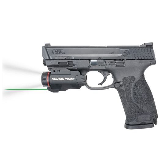 Crimson Trace CMR-207G Rail Master PRO Universal Pistol Flashlight With Green Laser