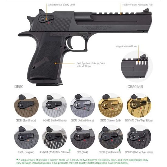 Magnum Research Desert Eagle XIX 6" hliníkový rám .50 AE s integrovaným kompenzátorem