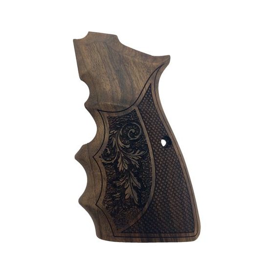 KSD Browning Hi-Power ergonomic gungrips walnut with motif