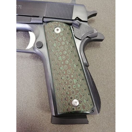 KSD 1911 Govt. & Commander Full Size micarta green gungrips