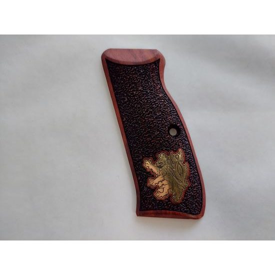 Střenky KSD CZ 75/85 palisandr s bronzovým motivem CZ