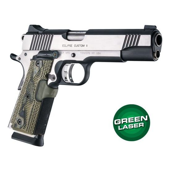 Střenky Hogue 1911 Govt. G10 Green laser zelený