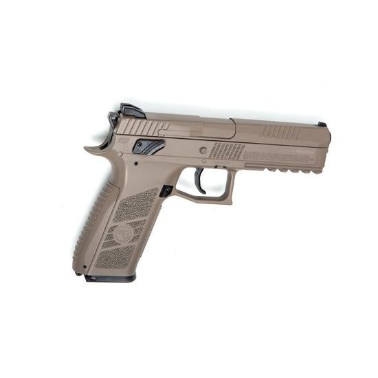 Vzduchová pistole CZ-75 P-09 Duty Blow Back FDE 4,5mm + bombičky + broky