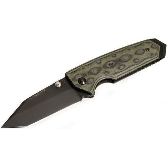 Nůž Hogue EX-02 3.375" Tanto Thumb G-10 G-Mascus Green